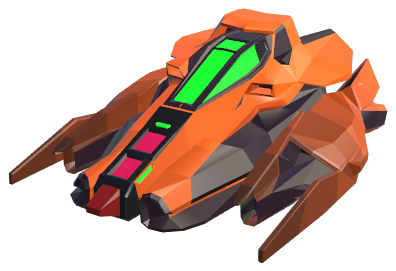 PROWLER L7-R anti-gravity frame, blue hull.